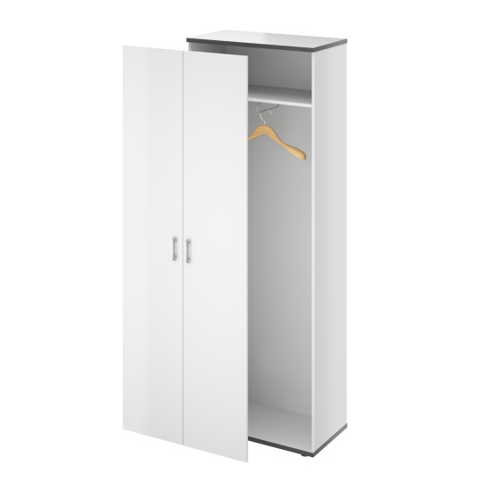 Гардероб Монолит ШМ49.11Н, 744*390*2046, серый новый