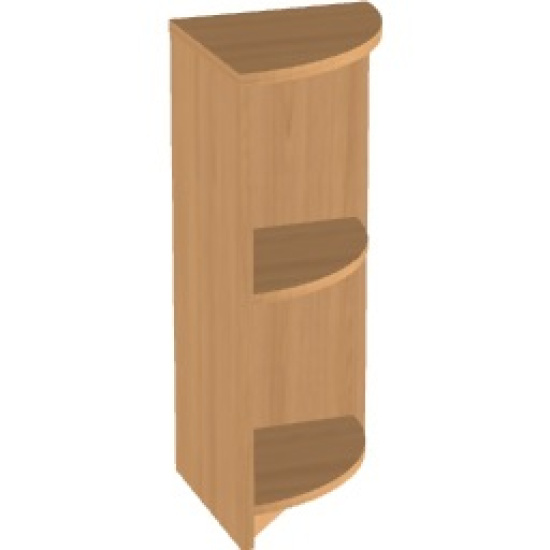 Стеллаж низкий Арго А-322, угловой, 37*37*85, бук