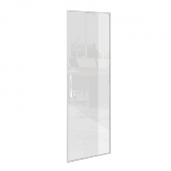 Дверь стекло Асти AS-4.2, алюминиевая рамка, высокая, 1шт, 1760*597*20