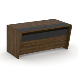 Стол руководителя Корнер/Corner  COR.SR-16 1600*900*750, Орех Лоренцо/Графит