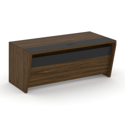 Стол руководителя Корнер/Corner  COR.SR-18 1800*900*750, Орех Лоренцо/Графит