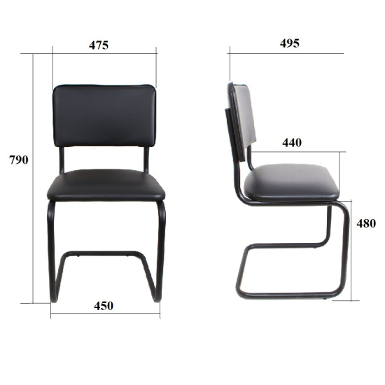 Конференц-кресло Silwia V-01 кожзам белый, каркас хром (box-4)