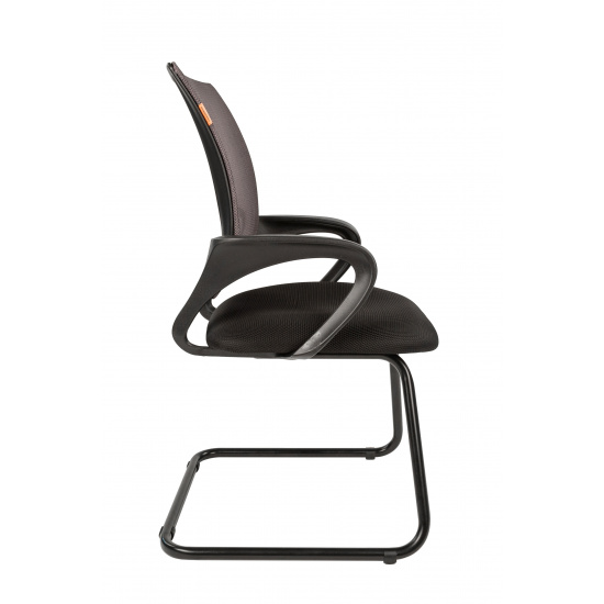 Конференц-кресло CH-696 V спинка ткань сетка  серая TW-04, сидушка ткань черная