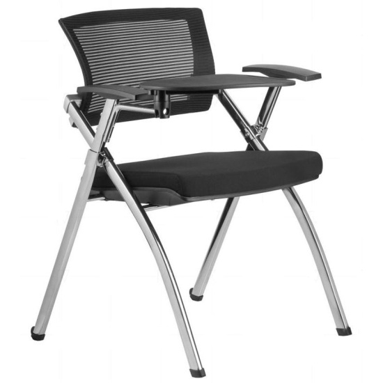 Конференц-кресло Click RCH 462TEC, с пюпитром, ткань черная, каркас хром