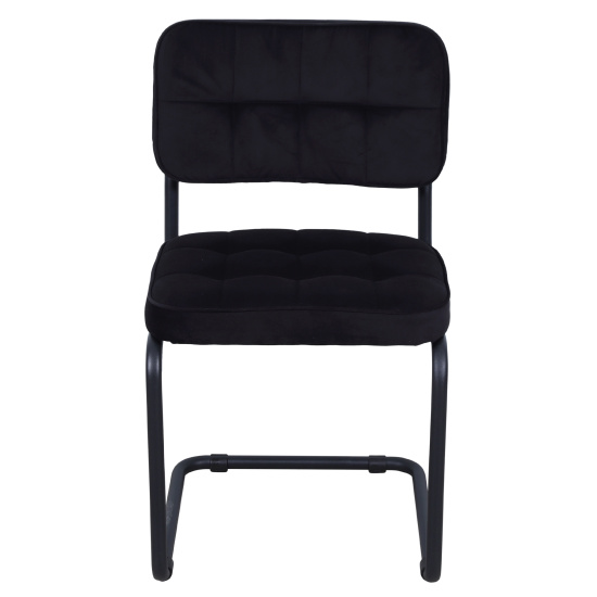 Конференц-кресло РС 14М каркас черный, велюр Neo 28 черный