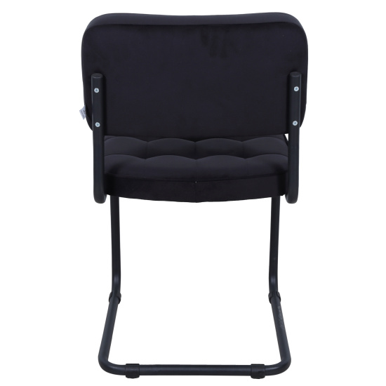 Конференц-кресло РС 14М каркас черный, велюр Neo 28 черный