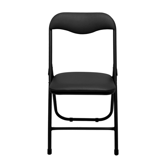 Конференц-кресло РС 04, складной, кожзам черный