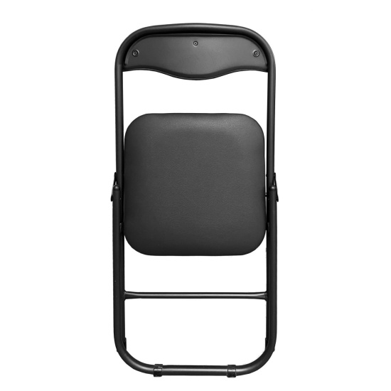 Конференц-кресло РС 04, складной, кожзам черный