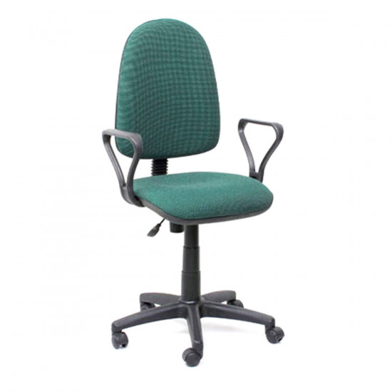 Кресло офисное Престиж Profi В-21 Самба ткань зеленая в рубчик