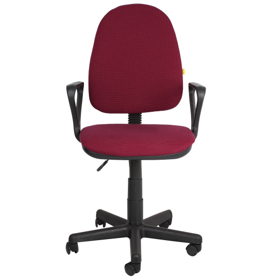 Кресло офисное Престиж Profi В-20 Самба ткань бордовая в рубчик