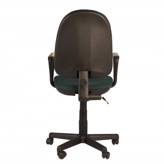 Кресло офисное Престиж В-21 Самба ткань зеленая в рубчик