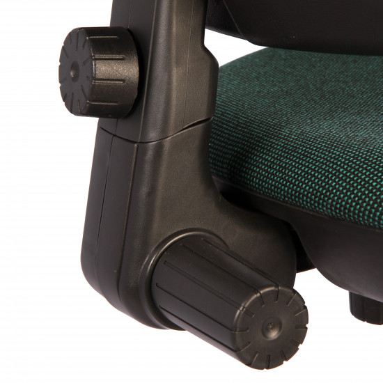 Кресло офисное Престиж В-21 Самба ткань зеленая в рубчик