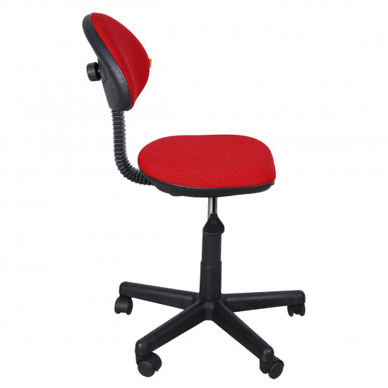 Кресло компьютерное детское Логика gts В-09 ткань красная в рубчик (б/п)