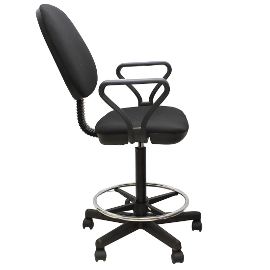 Кресло офисное Регал Самба/овал/ринг-база В-14 ткань черная