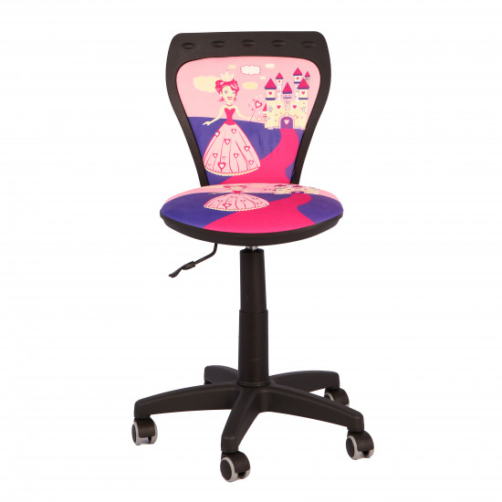 Кресло компьютерное детское Ministyle Gts Р Princesse ткань, ролик с резиновым покрытием