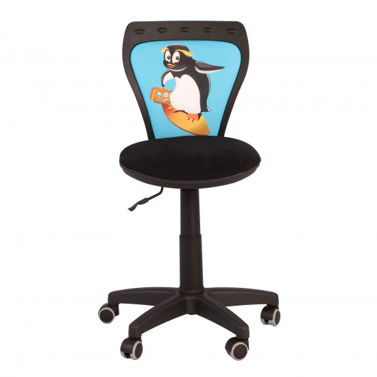 Кресло компьютерное детское Ministyle Gts Р Penguin ткань, ролик с резиновым покрытием