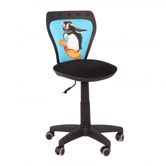 Кресло компьютерное детское Ministyle Gts Р Penguin ткань, ролик с резиновым покрытием