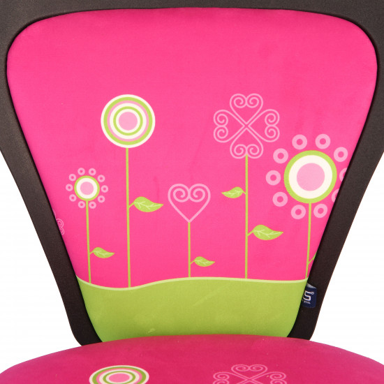 Кресло компьютерное детское Ministyle Gts Р Flowers ткань, ролик с резиновым покрытием