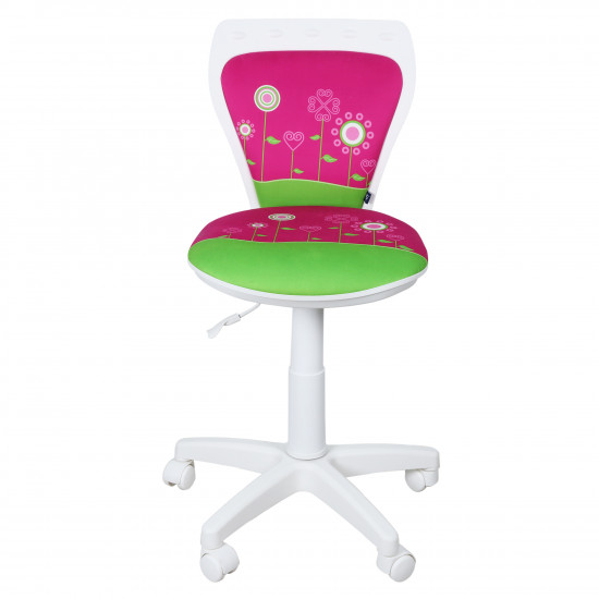 Кресло компьютерное детское Ministyle Gts white Flowers ткань