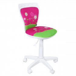 Кресло компьютерное детское Ministyle Gts white Flowers ткань