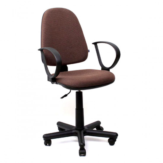 Кресло офисное Jupiter GTP С-24 ткань коричневая в рубчик