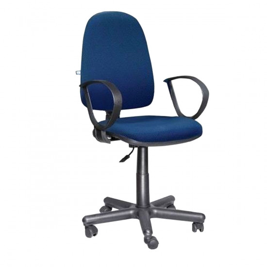 Кресло офисное Jupiter GTP С-14 ткань синяя в рубчик