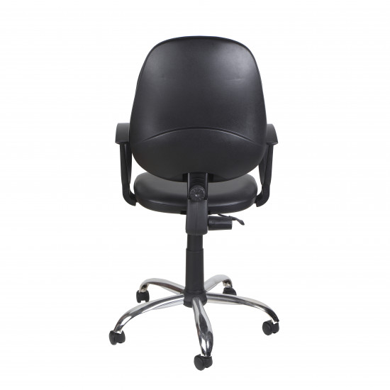 Кресло офисное Galant GTP chrome V-4  кожзам черный
