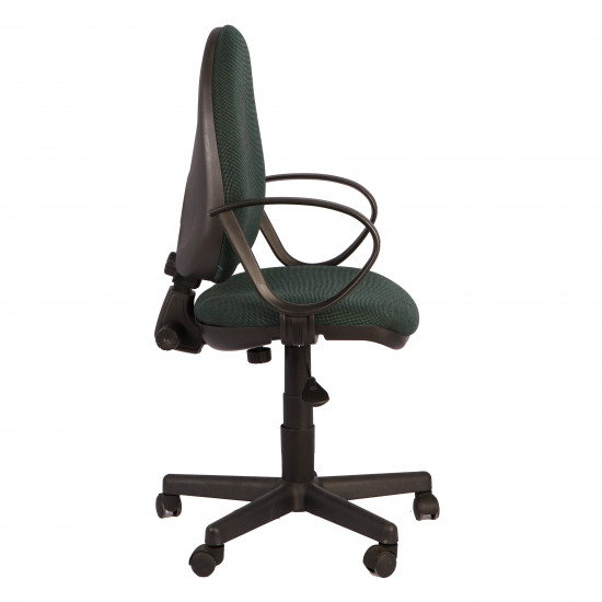 Кресло офисное Мартин рондо В-21 ткань зеленая в рубчик