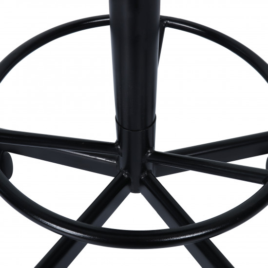 Кресло офисное Хокер+ газ-лифт, ринг база, PV-1 кожзам черный, крестовина металл