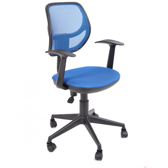 Кресло офисное Флеш Profi Т-образн. подлок. W05-TW сетка синяя