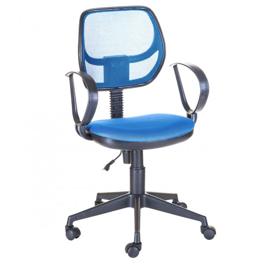 Кресло офисное Флеш Profi Рондо сетка W05/TW ткань синяя