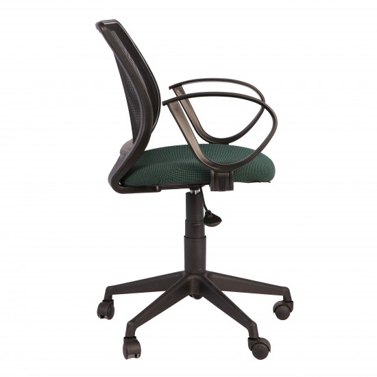 Кресло офисное Эксперт Рондо В-21 ткань зеленая в рубчик