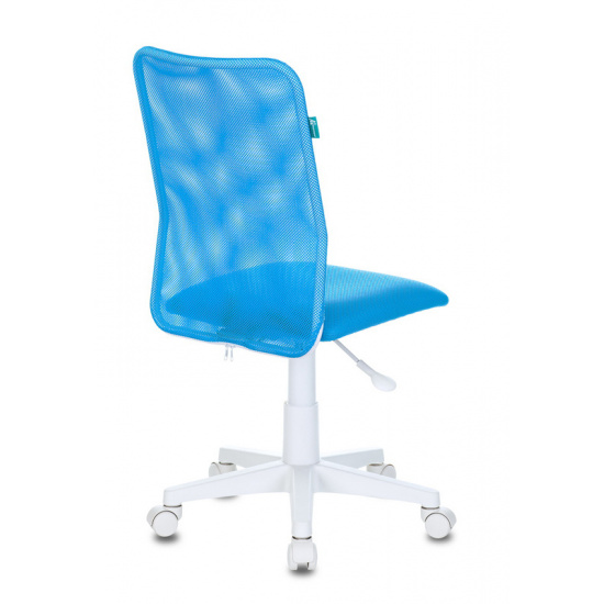 Кресло компьютерное детское KD-9/WH/TW-55 голубой TW-31 TW-55 ткань голубая, пластик белый