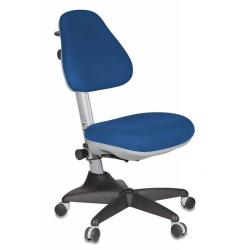 Кресло компьютерное детское KD-2/G/TW-10 ткань синяя
