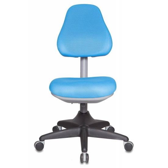Кресло компьютерное детское KD-2/BL/TW-55 ткань голубая