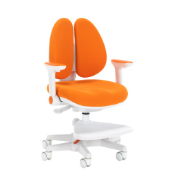 Кресло компьютерное детское Kids101, ткань оранжевая