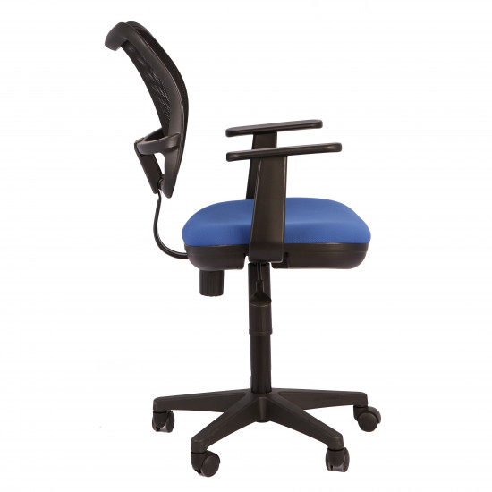 Кресло офисное CH-797 AXSN 26-21 ткань черно-синяя, Т-образн. подл.