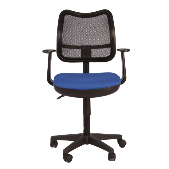 Кресло офисное CH-797 AXSN 26-21 ткань черно-синяя, Т-образн. подл.