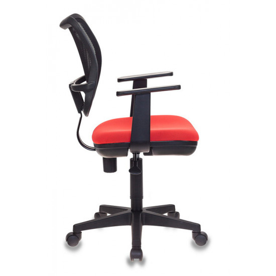 Кресло офисное CH-797 AXSN 26-22 ткань черно-красная, Т-образн. подл.