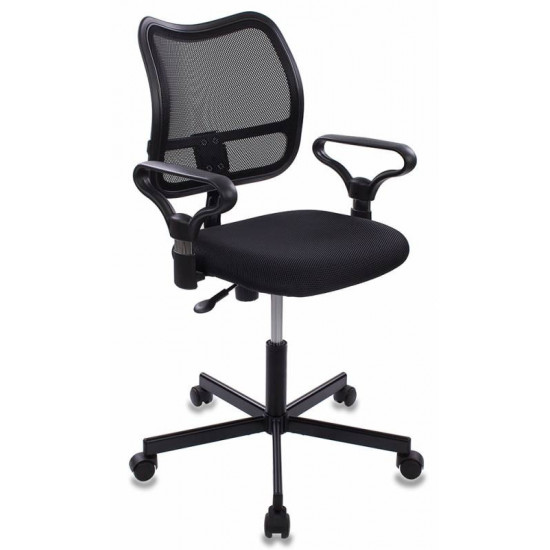 Кресло офисное CH-799M TW-11 спинка сетка черная, сидушка черная TW-11, крестовина металл