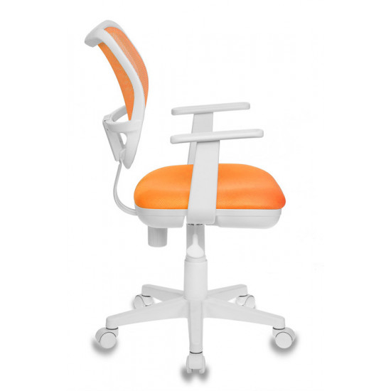 Кресло офисное CH-W797 OR TW-96-1 ткань оранжевая пластик белый