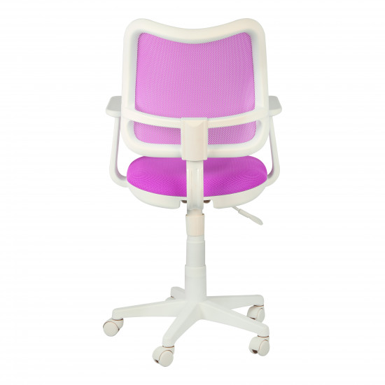 Кресло офисное CH-W797 PK TW-13А ткань розовая, пластик белый