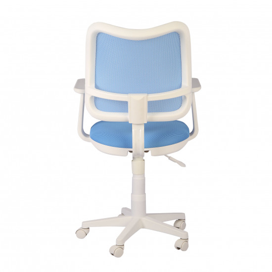 Кресло офисное CH-W797 LB TW-55 ткань голубая, пластик белый