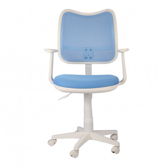Кресло офисное CH-W797 LB TW-55 ткань голубая, пластик белый