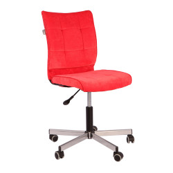 Кресло офисное CH-330M Velv88, ткань красная, крестовина металл