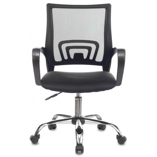 Кресло офисное CH-695NLTSL TW-01 спинка сетка черная, TW-11 сидушка черная, крестовина хром