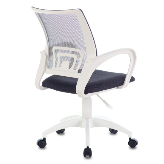 Кресло офисное CH-W695NLT TW-04 спинка сетка серая, TW-12 сидушка серая, пластик белый