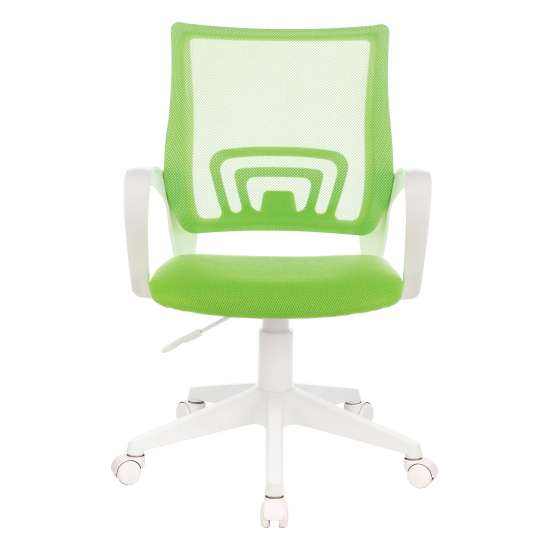 Кресло офисное CH-W695NLT TW-03А спинка сетка салатовая, TW-18 сидушка салатовая, пластик белый