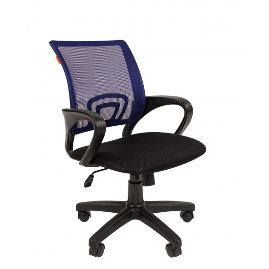 Кресло офисное CH-696 TW 05 спинка сетка синяя, сидушка черная