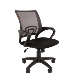 Кресло офисное CH-696 TW 04 спинка сетка серая, сидушка черная